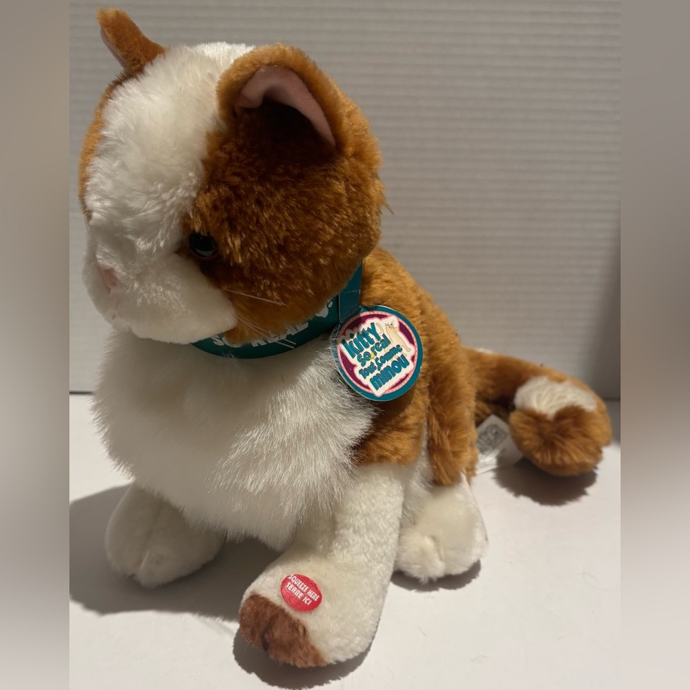 Vintage 1999 Kitty So Real 9” Rare - Meows When Pressing Paw Working